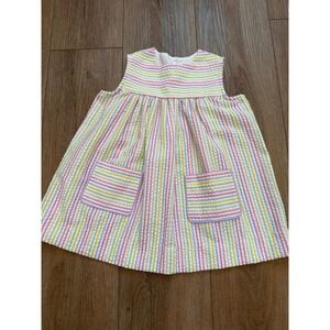 Mint Magnolia 2T Seersucker Apron Dress